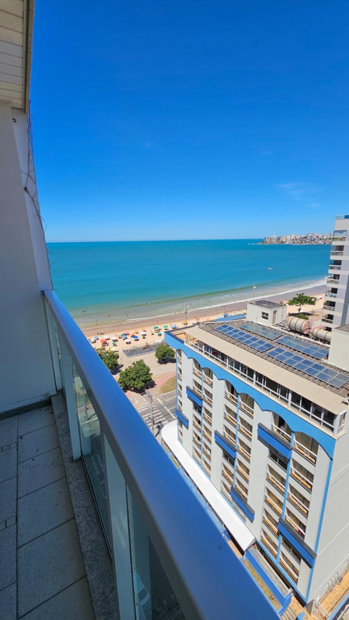 Apartamento Maravilhoso 3 Quartos Com Vista Para O Mar 3 Quartos Wifi Pes Na Areia Guarapari Exterior foto